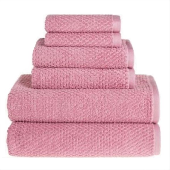 Wild Sage Other - 6-pc MAUVE PINK Wild Sage Savannah Quick Dry 90% Cotton Towel Set BATH HAND WASH